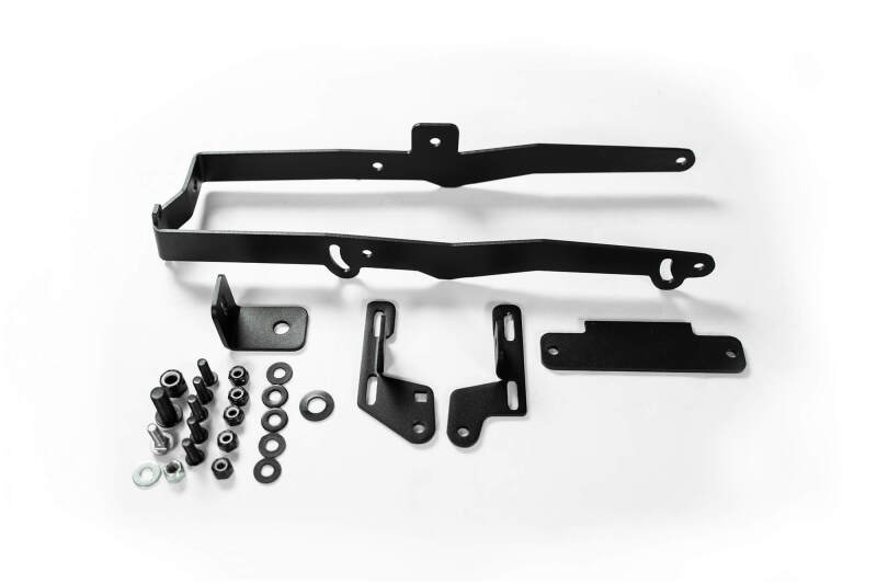 Ford F-150 Adaptive Cruise Control Relocation Bracket - Front - Addictive Desert Designs - Hammer Black, Bolt-On, Adjustable Mounting Height - Hammer Black - `21-`27